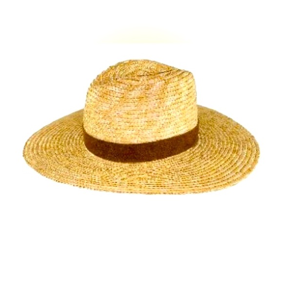 NEW GIGI PIP Isla Straw Hat Fedora Tan Wide Brim Summer Beach Vacation H… - Picture 1 of 8